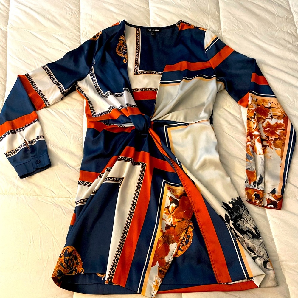 Slit Shirt Dress